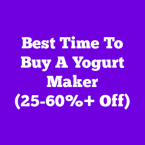 Best Time To Buy A Yogurt Maker (25-60%+ Off)