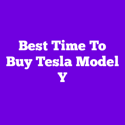 Best Time To Buy Tesla Model Y