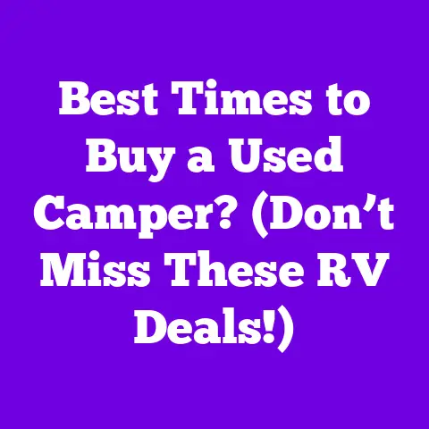 Best Times to Buy a Used Camper? (Don’t Miss These RV Deals!)