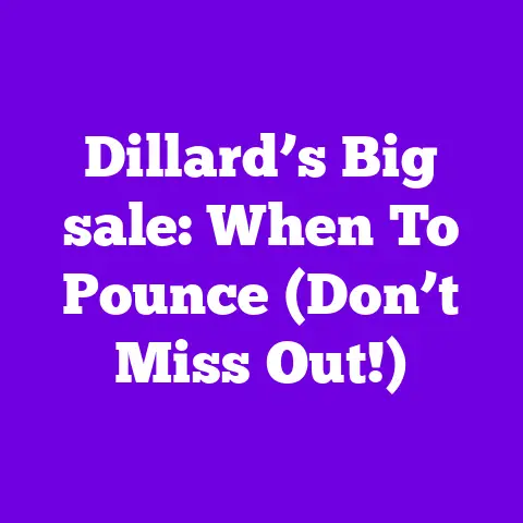 Dillard’s Big sale: When To Pounce (Don’t Miss Out!)