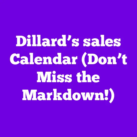 Dillard’s sales Calendar (Don’t Miss the Markdown!)