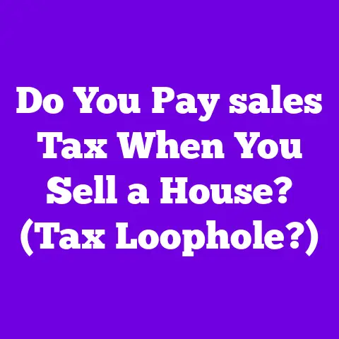 Do You Pay sales Tax When You Sell a House? (Tax Loophole?)