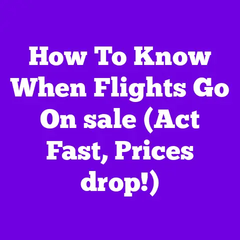 How To Know When Flights Go On sale (Act Fast, Prices drop!)