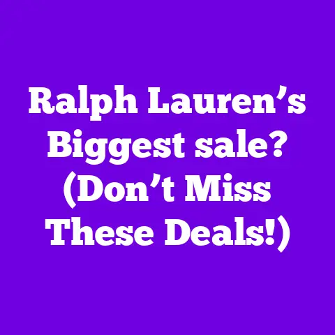 Ralph Lauren’s Biggest sale? (Don’t Miss These Deals!)
