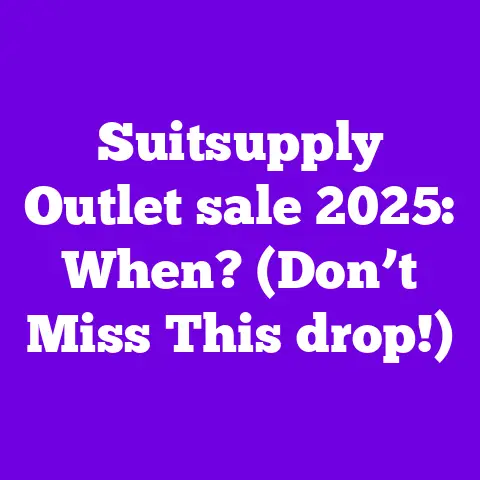 Suitsupply Outlet sale 2025: When? (Don’t Miss This drop!)