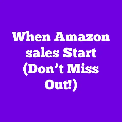 When Amazon sales Start (Don’t Miss Out!)