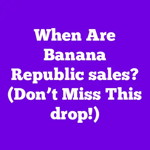 When Are Banana Republic sales? (Don’t Miss This drop!)