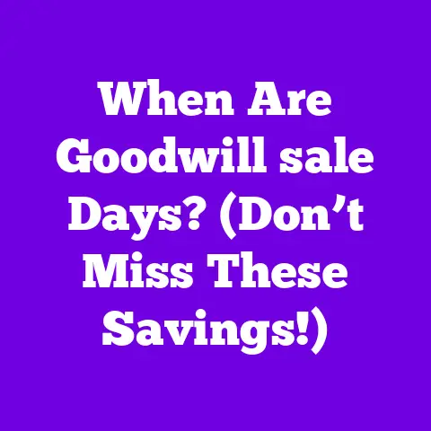 When Are Goodwill sale Days? (Don’t Miss These Savings!)