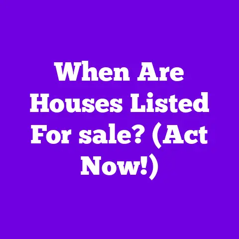 When Are Houses Listed For sale? (Act Now!)