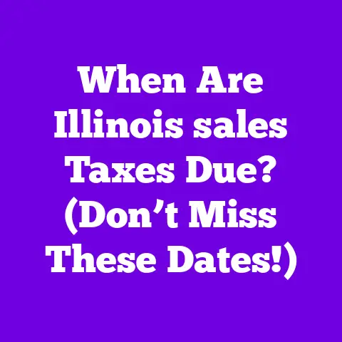 When Are Illinois sales Taxes Due? (Don’t Miss These Dates!)