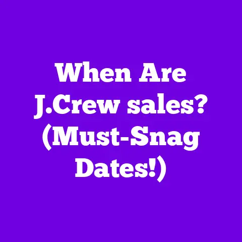When Are J.Crew sales? (Must-Snag Dates!)