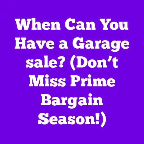When Can You Have a Garage sale? (Don’t Miss Prime Bargain Season!)