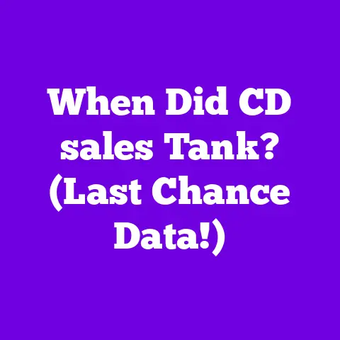 When Did CD sales Tank? (Last Chance Data!)