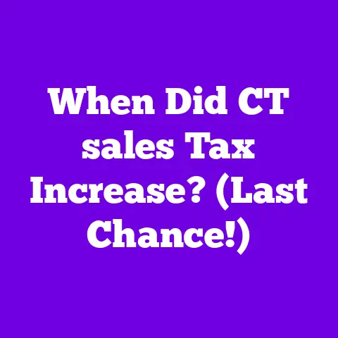 When Did CT sales Tax Increase? (Last Chance!)