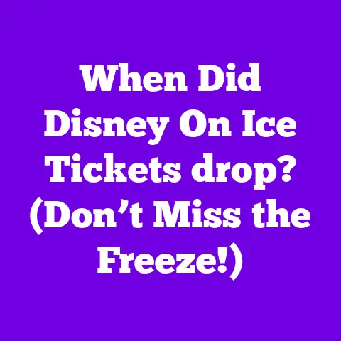 When Did Disney On Ice Tickets drop? (Don’t Miss the Freeze!)
