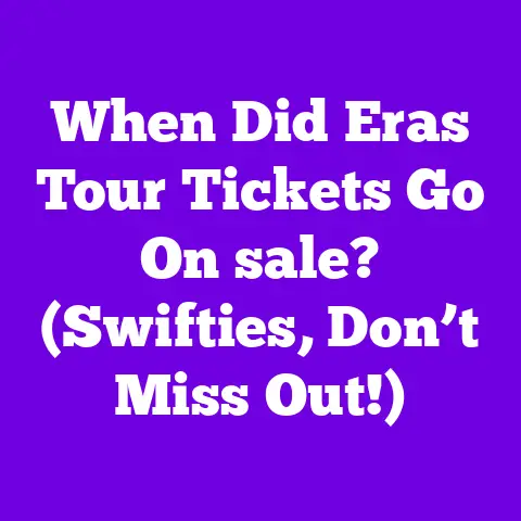 When Did Eras Tour Tickets Go On sale? (Swifties, Don’t Miss Out!)