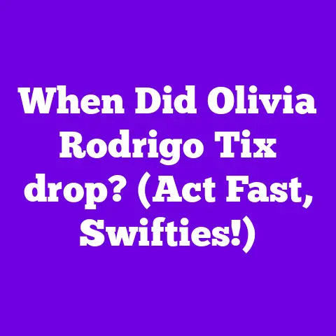 When Did Olivia Rodrigo Tix drop? (Act Fast, Swifties!)