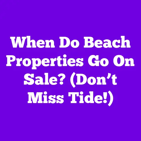 When Do Beach Properties Go On Sale? (Don’t Miss Tide!)
