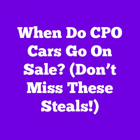 When Do CPO Cars Go On Sale? (Don’t Miss These Steals!)