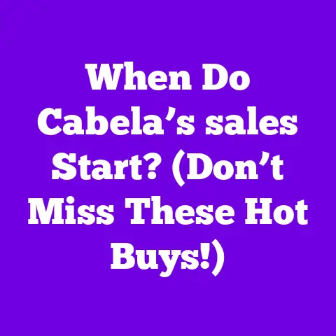 When Do Cabela’s sales Start? (Don’t Miss These Hot Buys!)