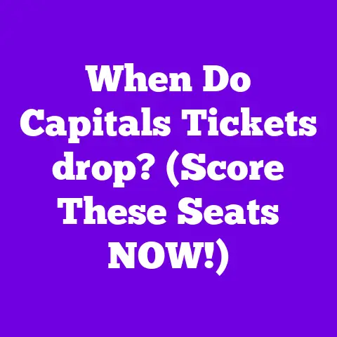 When Do Capitals Tickets drop? (Score These Seats NOW!)