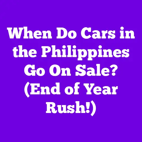 When Do Cars in the Philippines Go On Sale? (End of Year Rush!)