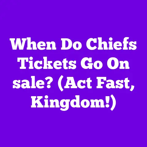 When Do Chiefs Tickets Go On sale? (Act Fast, Kingdom!)