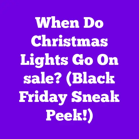 When Do Christmas Lights Go On sale? (Black Friday Sneak Peek!)