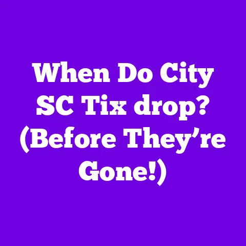 When Do City SC Tix drop? (Before They’re Gone!)