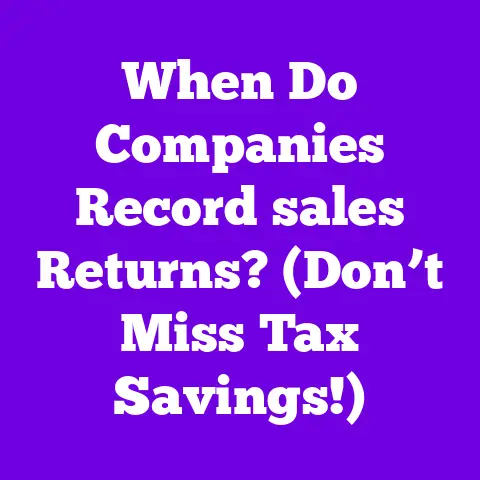 When Do Companies Record sales Returns? (Don’t Miss Tax Savings!)