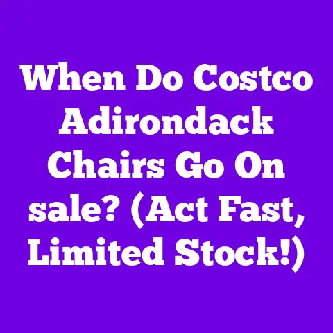 When Do Costco Adirondack Chairs Go On sale? (Act Fast, Limited Stock!)