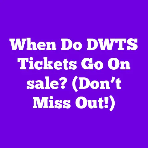 When Do DWTS Tickets Go On sale? (Don’t Miss Out!)