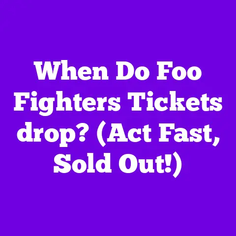 When Do Foo Fighters Tickets drop? (Act Fast, Sold Out!)