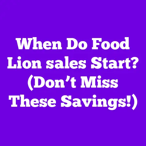 When Do Food Lion sales Start? (Don’t Miss These Savings!)