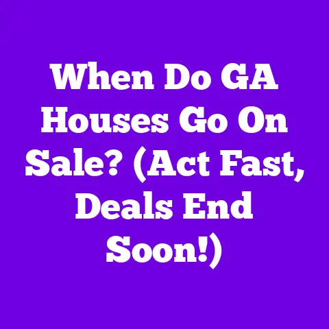When Do GA Houses Go On Sale? (Act Fast, Deals End Soon!)