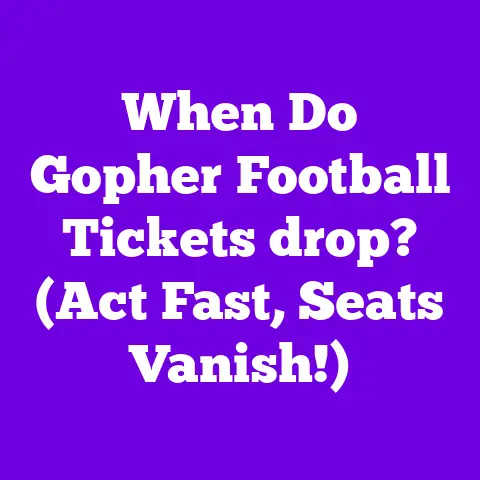 When Do Gopher Football Tickets drop? (Act Fast, Seats Vanish!)