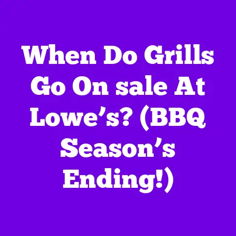 When Do Grills Go On sale At Lowe’s? (BBQ Season’s Ending!)