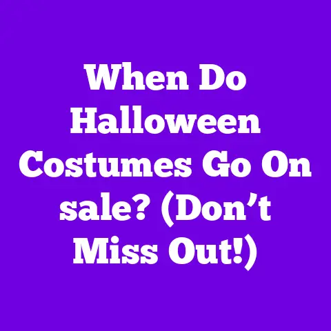 When Do Halloween Costumes Go On sale? (Don’t Miss Out!)