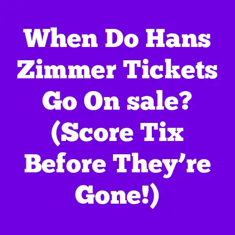 When Do Hans Zimmer Tickets Go On sale? (Score Tix Before They’re Gone!)