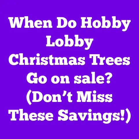 When Do Hobby Lobby Christmas Trees Go on sale? (Don’t Miss These Savings!)