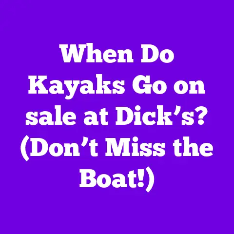 When Do Kayaks Go on sale at Dick’s? (Don’t Miss the Boat!)