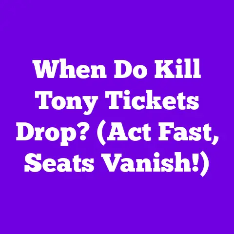When Do Kill Tony Tickets Drop? (Act Fast, Seats Vanish!)