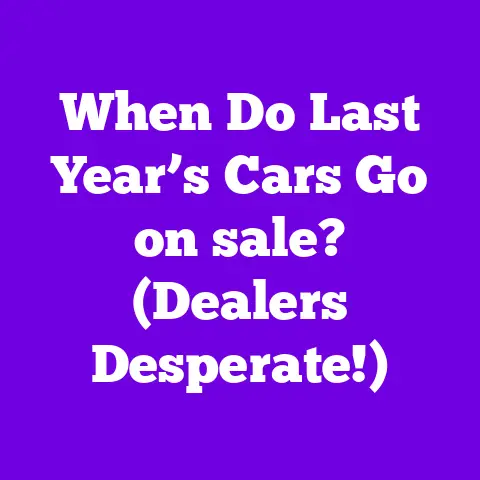 When Do Last Year’s Cars Go on sale? (Dealers Desperate!)