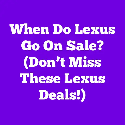 When Do Lexus Go On Sale? (Don’t Miss These Lexus Deals!)