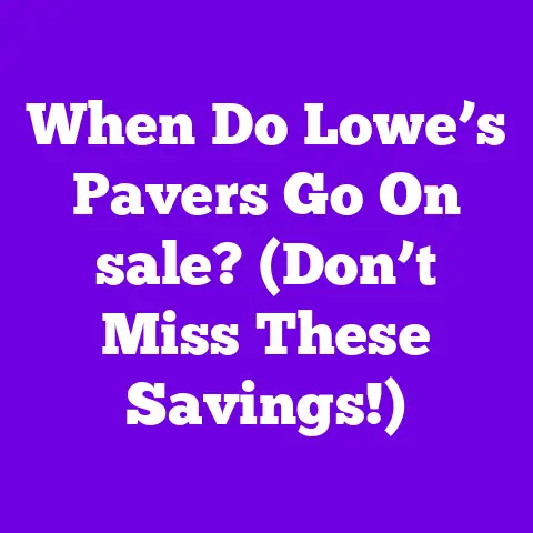 When Do Lowe’s Pavers Go On sale? (Don’t Miss These Savings!)