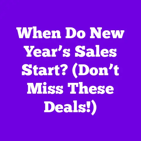When Do New Year’s Sales Start? (Don’t Miss These Deals!)