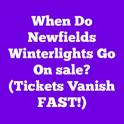 When Do Newfields Winterlights Go On sale? (Tickets Vanish FAST!)