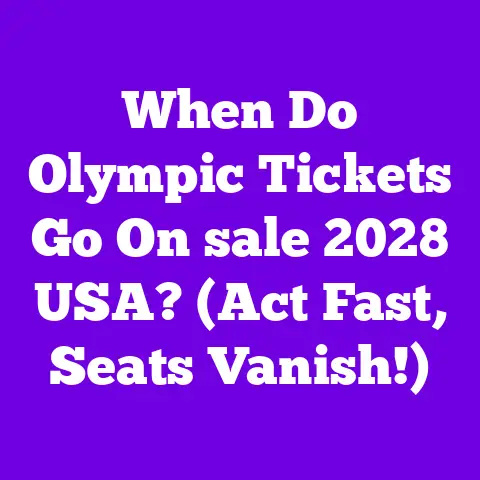 When Do Olympic Tickets Go On sale 2028 USA? (Act Fast, Seats Vanish!)