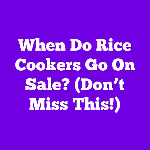When Do Rice Cookers Go On Sale? (Don’t Miss This!)