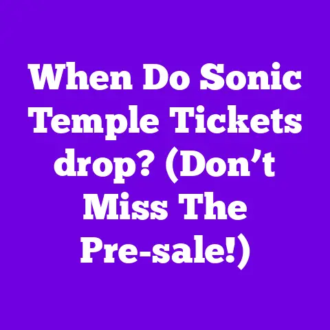 When Do Sonic Temple Tickets drop? (Don’t Miss The Pre-sale!)